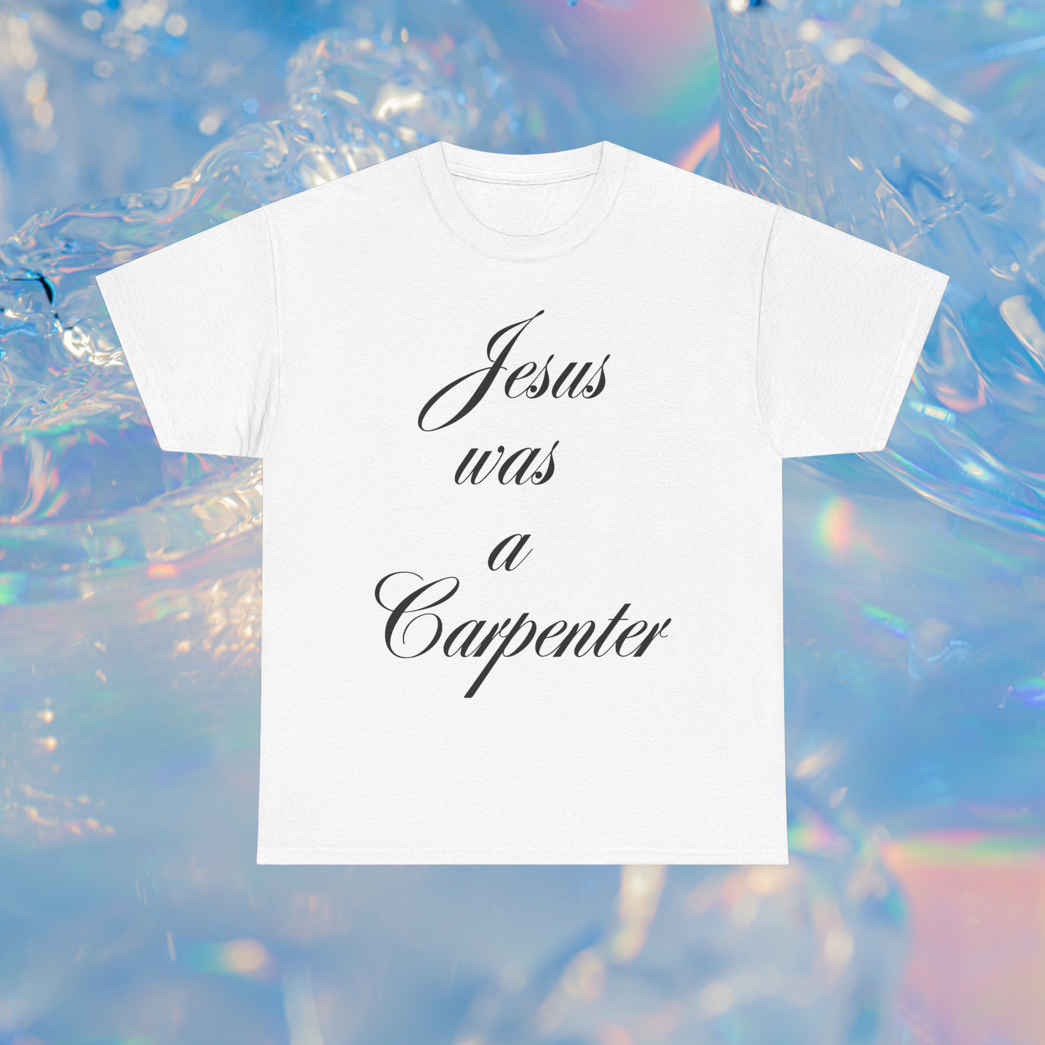 Jesus Was A Carpenter Oversized T-Shirt Slogan 90's T-Shirts Concert Shirts